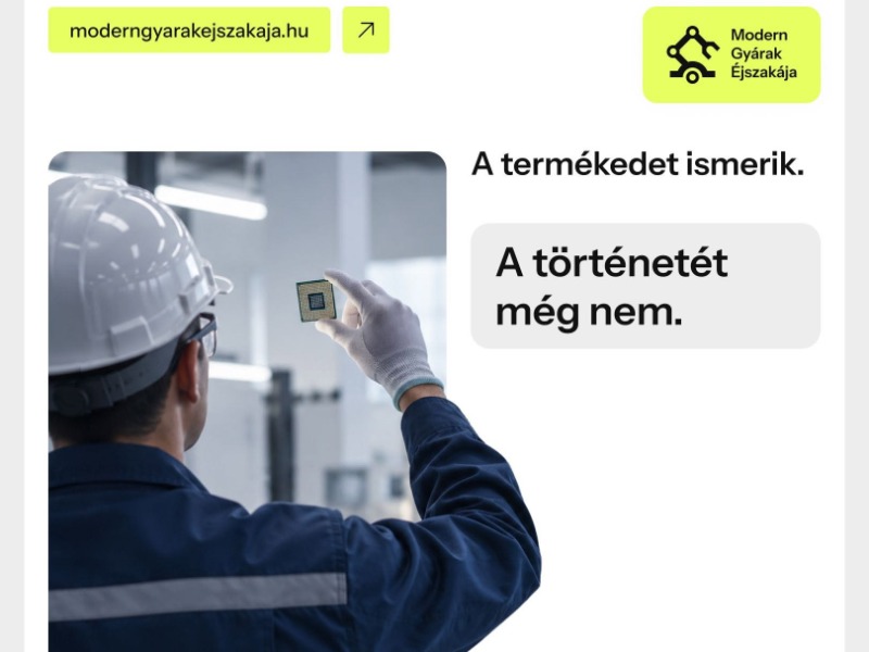 Modern Gyárak Éjszakája 2026