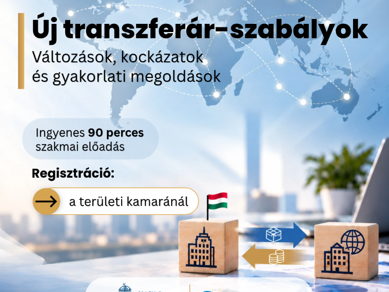Kamarai előadások segítik a felkészülést az új cégcsoportos árelszámolási szabályokra